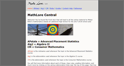 Desktop Screenshot of mathlore.net